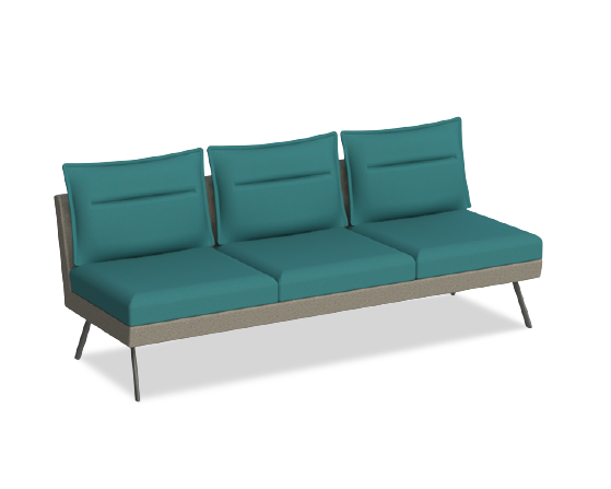 three seat work sofa unit upholstery fabric